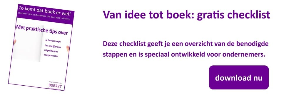 checklist boek schrijven